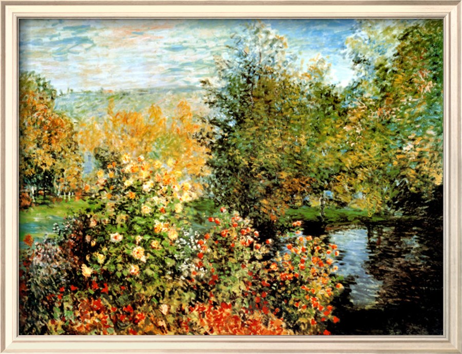 Stiller Winkel Im Garten Von Montgeron-Claude Monet Painting